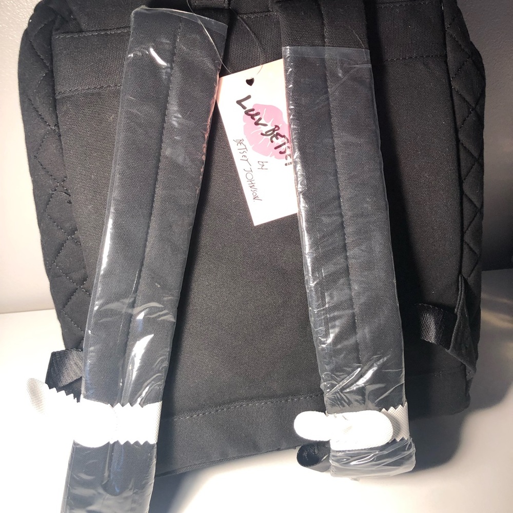 Betsey Johnson Canvas Quilted Cat Backpack - Picture 5 of 7